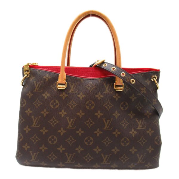 2107600979847 3 LOUIS VUITTON Pallas Tote Bag Monogram Brown