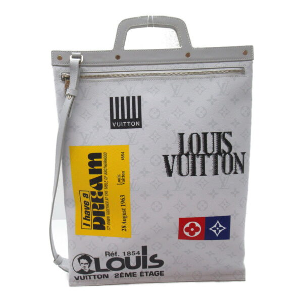 2107600983097 5 LOUIS VUITTON Flat Tote Bag Monogram White