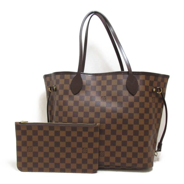 2107600986340 2 LOUIS VUITTON Neverfull MM Tote Bag Damier Bag Brown