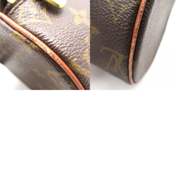 2107600989051 16c Louis Vuitton Papillon PM Monogram Shoulder Bag Brown