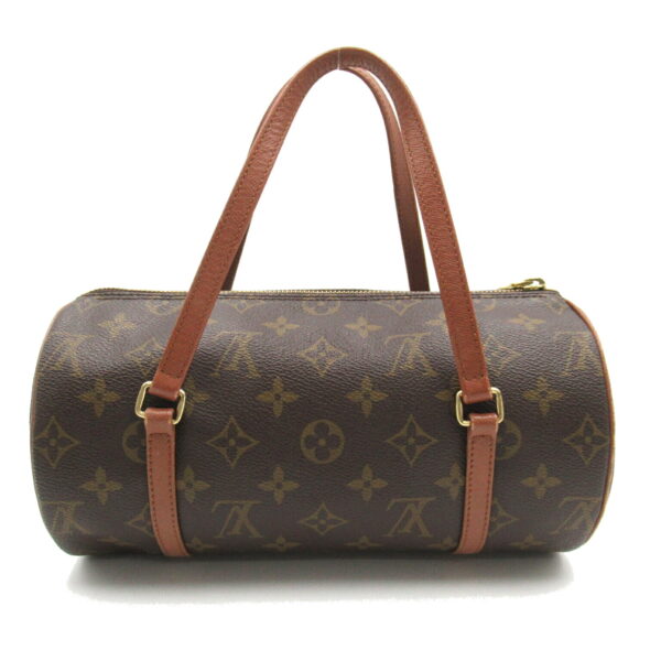 2107600989051 2 Louis Vuitton Papillon PM Monogram Shoulder Bag Brown