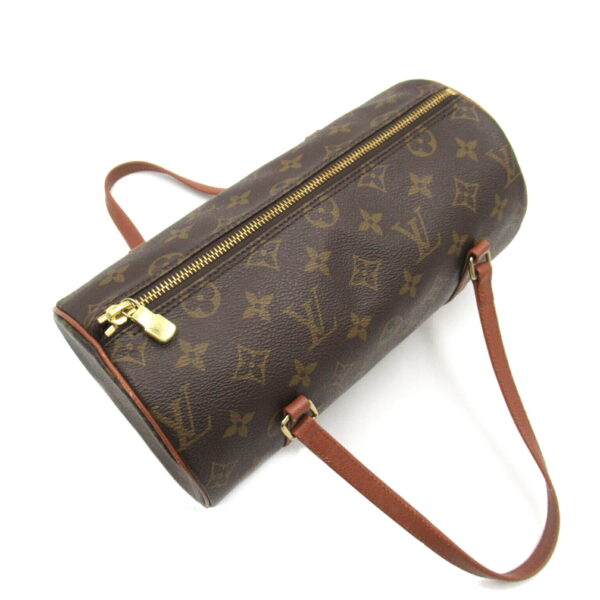 2107600989051 4 Louis Vuitton Papillon PM Monogram Shoulder Bag Brown