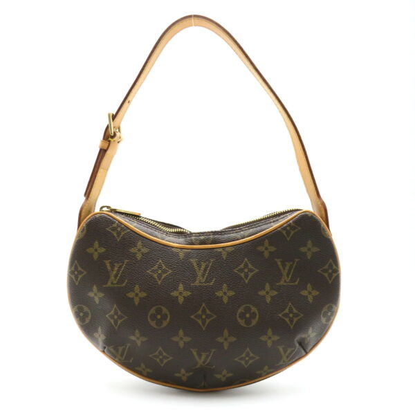 2107600992891 1 Louis Vuitton Pochette Croissant Monogram Shoulder Bag Brown