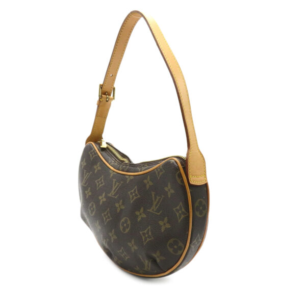 2107600992891 3 Louis Vuitton Pochette Croissant Monogram Shoulder Bag Brown