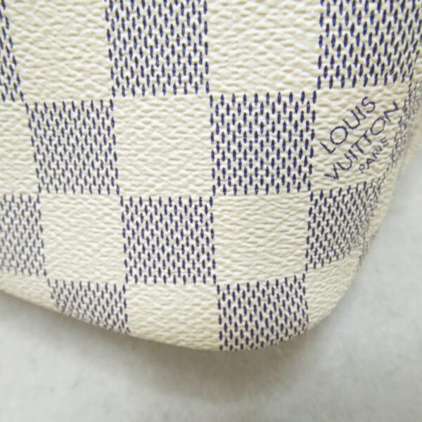 2107600998183 6 Louis Vuitton Neverfull MM Damier Azur Tote Bag Ivory