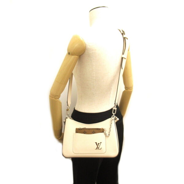 2107600999166 5 Louis Vuitton Marelle Shoulder Bag Epi White