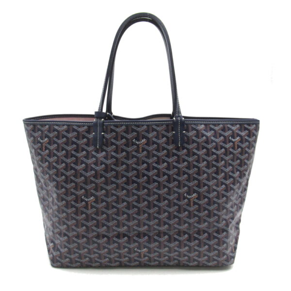 2107601001523 2 Goyard Saint Louis Pm Canvas Leather Tote Bag Purple