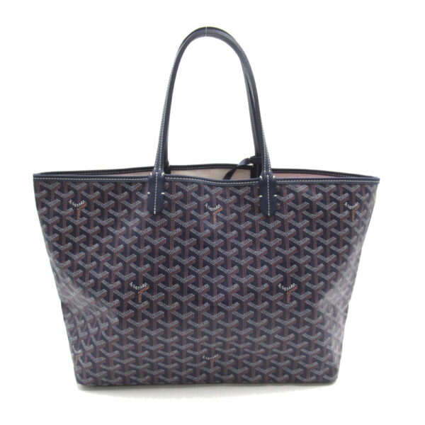 2107601001523 3 Goyard Saint Louis Pm Canvas Leather Tote Bag Purple