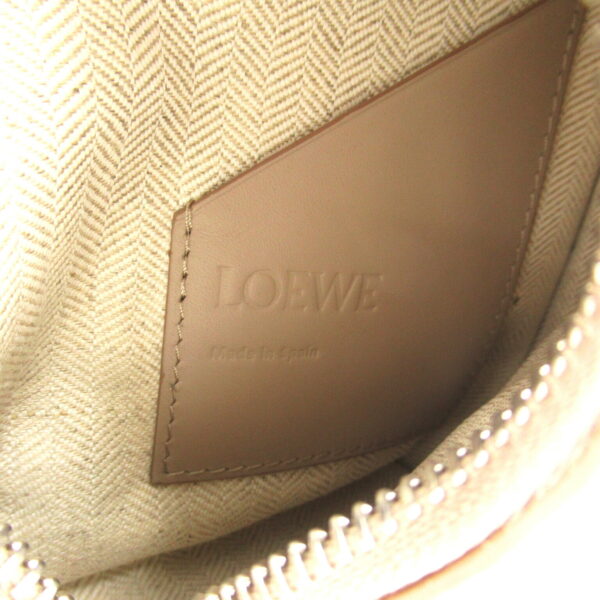 2107601003398 7 Loewe Vertical T Shoulder Leather Waist Bag Beige