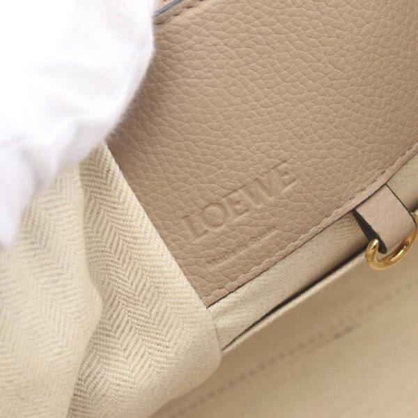 2107601006375 4 Loewe Hammock Compact Leather Handbag Beige