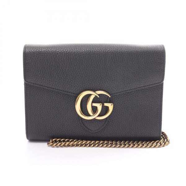 2107601007365 1 Gucci Gg Marmont Shoulder Bag Black