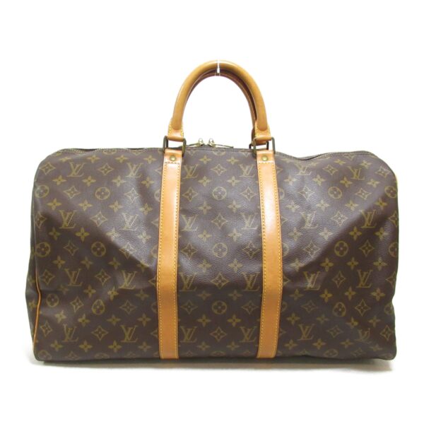 2118300047682 2 LOUIS VUITTON Keepall 50 Bag Monogram Bag Brown