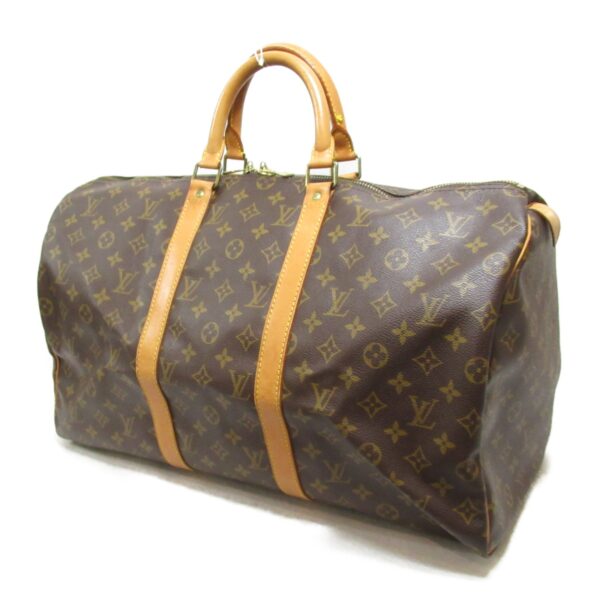 2118300047682 4 LOUIS VUITTON Keepall 50 Bag Monogram Bag Brown