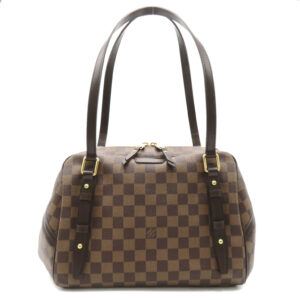 2118300047736 1 Louis Vuitton Damier Azur Neverfull MM Tote Shoulder Bag White PVC Leather