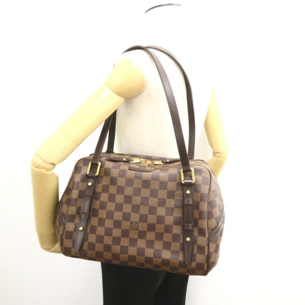 2118300047736 5 LOUIS VUITTON Rivington GM Shoulder Bag Damier Brown