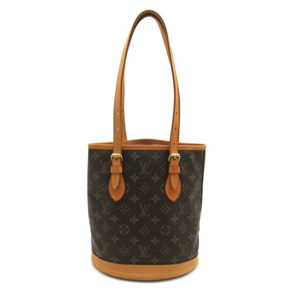 2118300053942 1 Louis Vuitton Bucket PM Tote Bag Monogram Brown