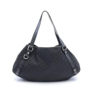 2118300055489 1 Prada Triangle Logo Saffiano Leather Shoulder Bag Black