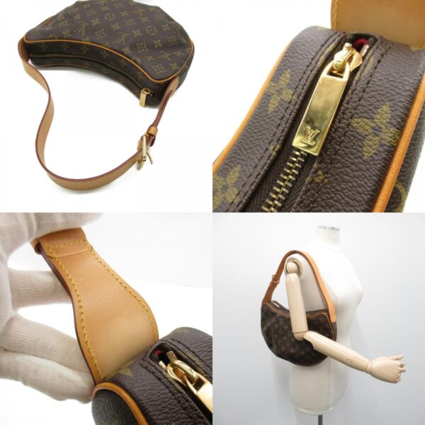 2118400101550 7c Louis Vuitton Croissant MM Shoulder Bag Monogram Brown