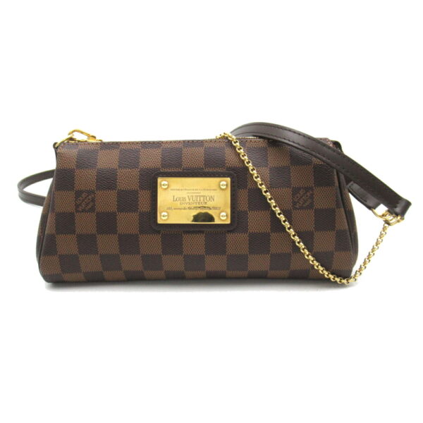 2118400113928 1 Louis Vuitton Eva 2way Shoulder Bag Damier Brown