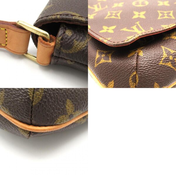 2118400122517 10c LOUIS VUITTON Musette Tango Short Shoulder Bag Monogram Brown