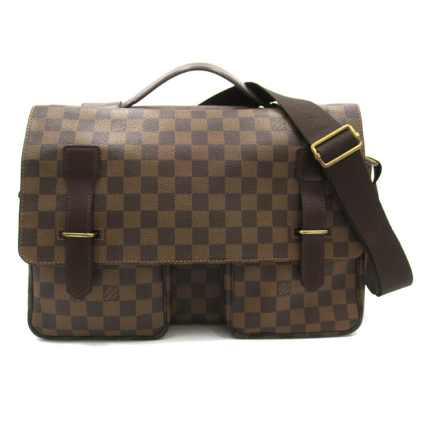 2118400123262 1 LOUIS VUITTON Broadway Shoulder Bag Damier Brown