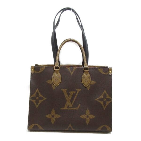 2118400124177 2 LOUIS VUITTON On the Go MM Tote Bag Monogram Giant Brown