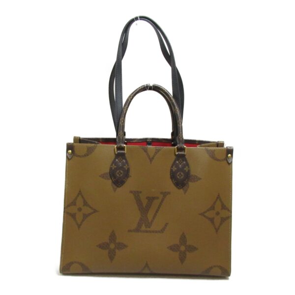 2118400124177 3 LOUIS VUITTON On the Go MM Tote Bag Monogram Giant Brown