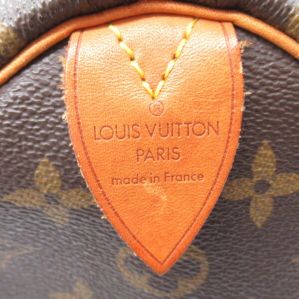 2118400125167 11 Louis Vuitton Speedy 35 Monogram Handbag Brown