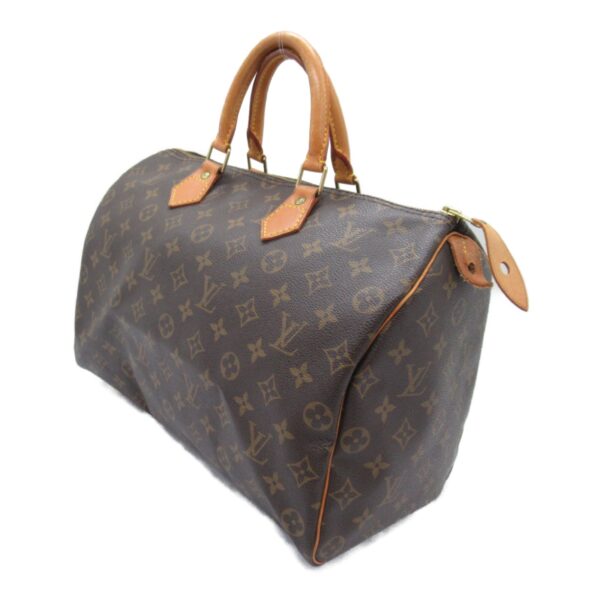 2118400125167 4 Louis Vuitton Speedy 35 Monogram Handbag Brown