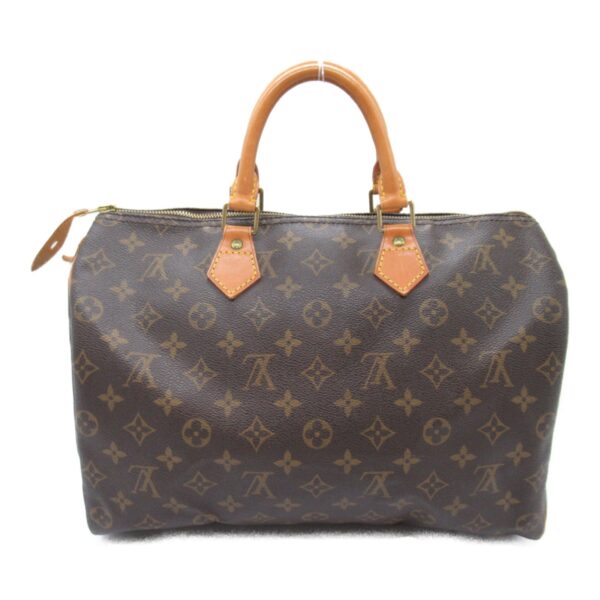 2118400125167 5 Louis Vuitton Speedy 35 Monogram Handbag Brown