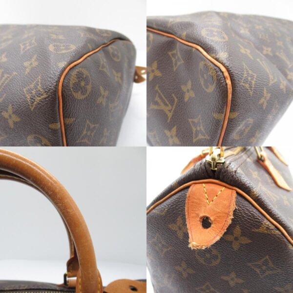 2118400125167 7c Louis Vuitton Speedy 35 Monogram Handbag Brown