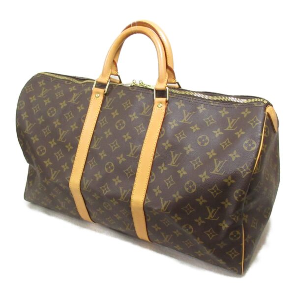 2118400125563 4 Louis Vuitton Keepall 50 Monogram Bag Brown