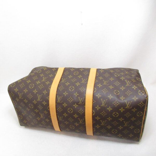 2118400125563 5 Louis Vuitton Keepall 50 Monogram Bag Brown