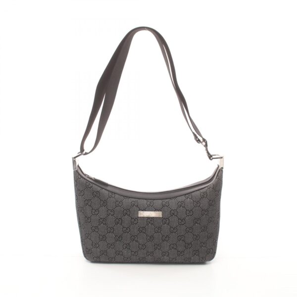 2118400130512 1 Gucci Gg Pattern Shoulder Bag Black