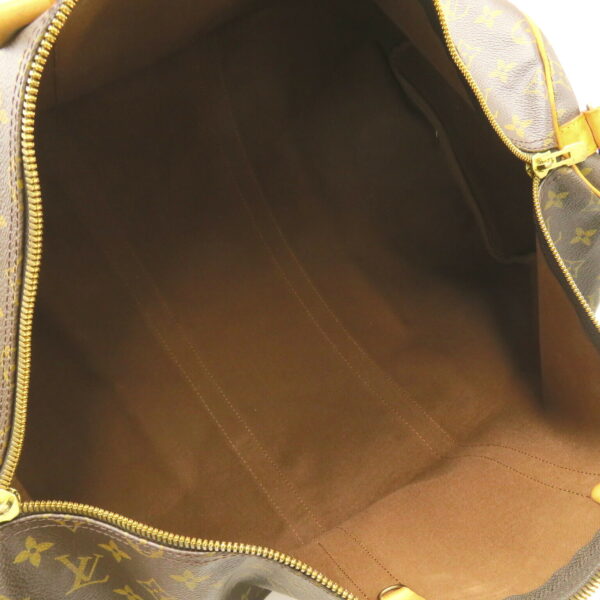 2118400131991 6 Louis Vuitton Keepall Bandouliere 55 Monogram Bag Brown