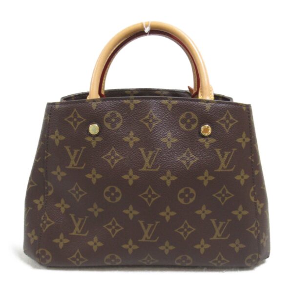 2118400136477 3 Louis Vuitton Montaigne BB Tote Bag Monogram Brown