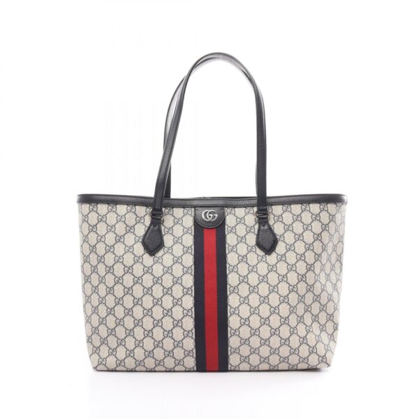 2118400142645 1 Gucci Ophidia GG Supreme Medium Tote Bag Beige Multicolor