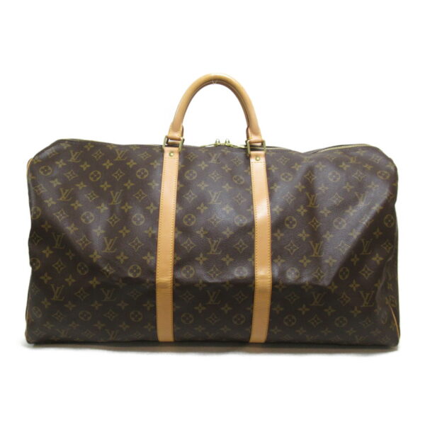 2118500040933 2 Louis Vuitton Keepall 60 Bag Monogram Brown