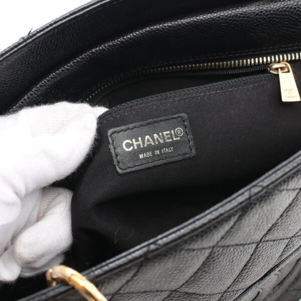 2118700059407 4 CHANEL Matelasse Shoulder Bag Caviar Skin Black