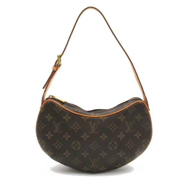 2118800080431 1 Louis Vuitton Pochette Croissant Shoulder Bag Monogram Brown