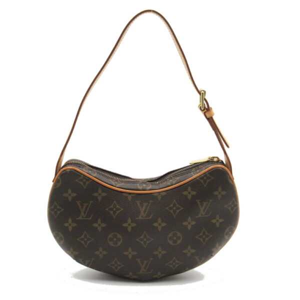 2118800080431 2 Louis Vuitton Pochette Croissant Shoulder Bag Monogram Brown