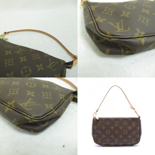 2118800084873 9c Louis Vuitton Pochette Accessoire Handbag Monogram Brown