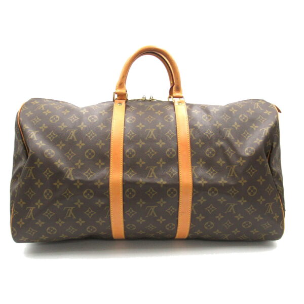 2118800092205 2 Louis Vuitton Keepall 55 Bag Monogram Brown