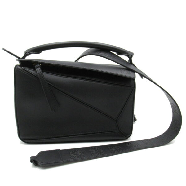 2118800094865 1 Loewe Puzzle Small Lambskin 2Way Shoulder Bag Black