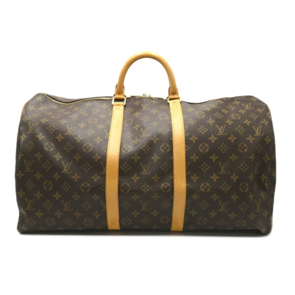 2118800100788 1 Louis Vuitton Keepall 55 Monogram Bag Brown