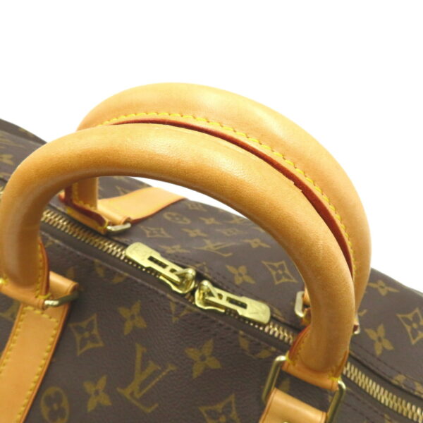 2118800100788 5 Louis Vuitton Keepall 55 Monogram Bag Brown