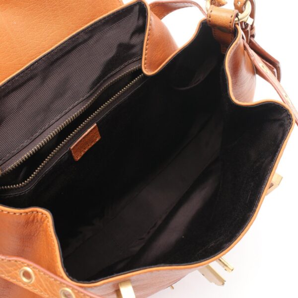 2118800105004 3 Celine Leather Shoulder Bag Brown