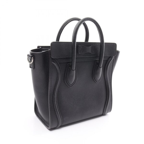 2118800109965 2 Celine Luggage Nano Leather Shopper Handbag Black