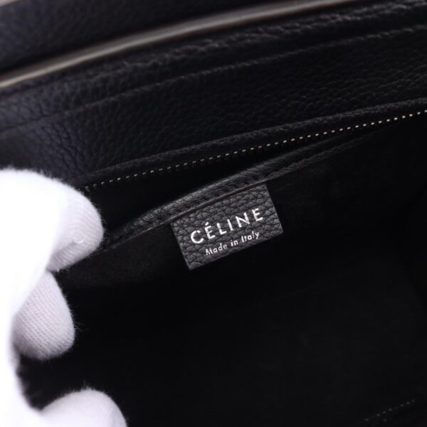 2118800109965 4 Celine Luggage Nano Leather Shopper Handbag Black