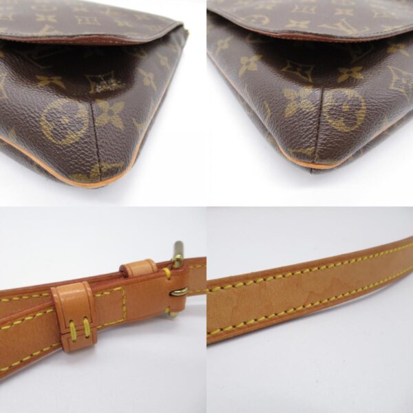 2118900030824 9c LOUIS VUITTON Musette Salsa Long Shoulder Bag Monogram Brown